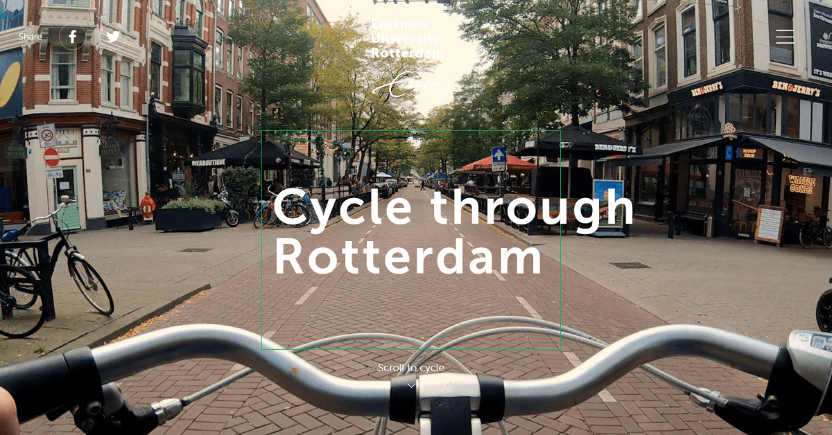Interactive cycle through Rotterdam